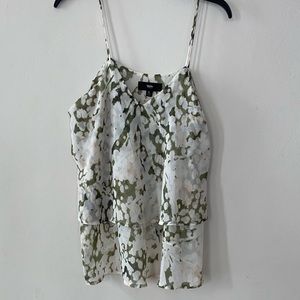 Two tier  sleeveless blouse for casual weekend wear size large